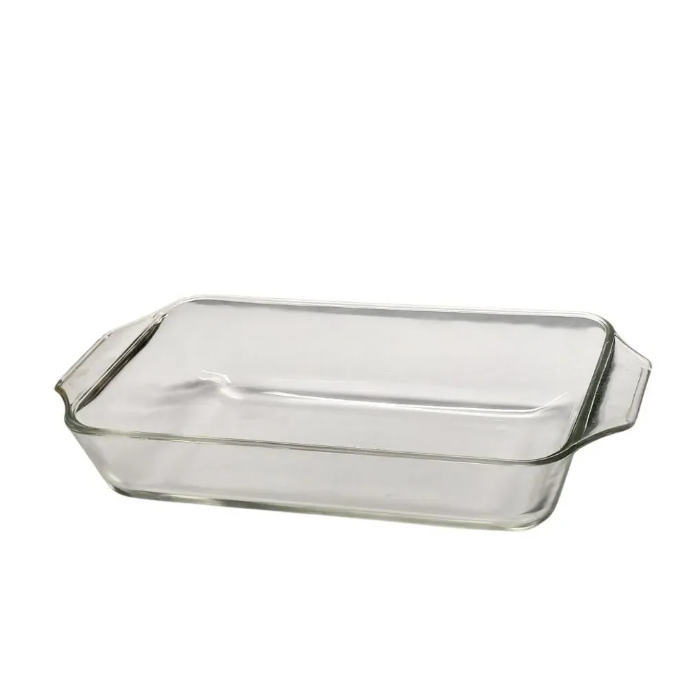 Vintage Anchor Hocking 427 Clear Glass Loaf Pan 8.5